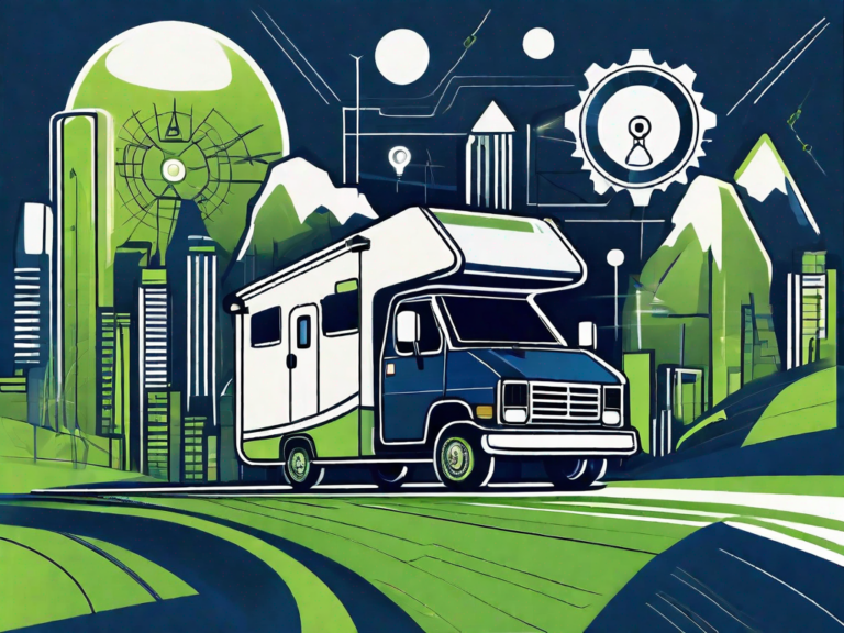 Efficiency Overdrive: 6 Strategies for the Most Efficient Marketing in RV Dealerships 11 A sleek rv on a highway