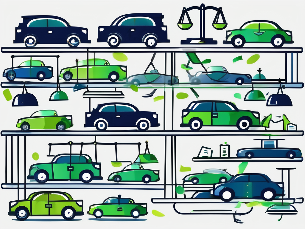 The Auto Dealer's Guide to Marketing Compliance 1 A car dealership lot with various types of cars