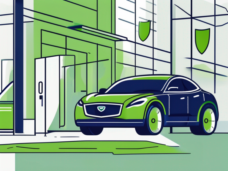 How to be a CFPB Compliant Dealership That Avoids Lawsuits 6 A car dealership with a balanced scale symbolizing compliance