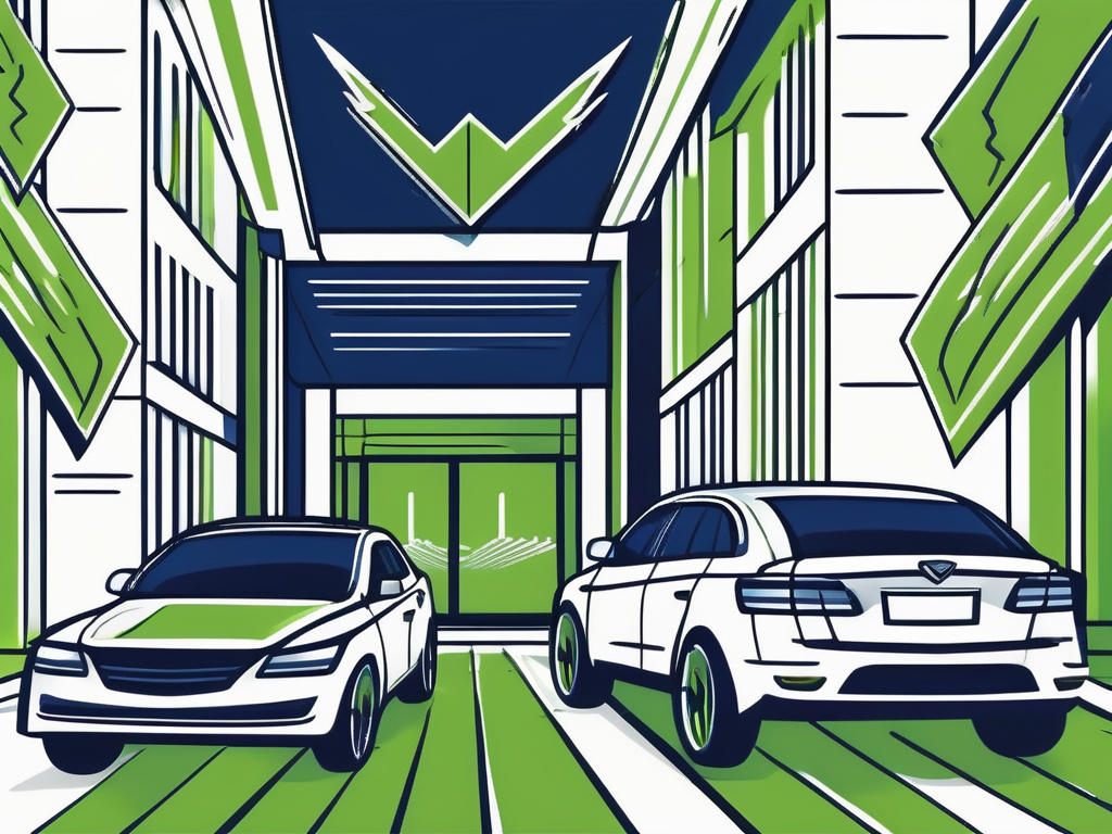 How to Save a Dealership Reputation That's Under Attack 1 A car dealership with a shield deflecting incoming arrows