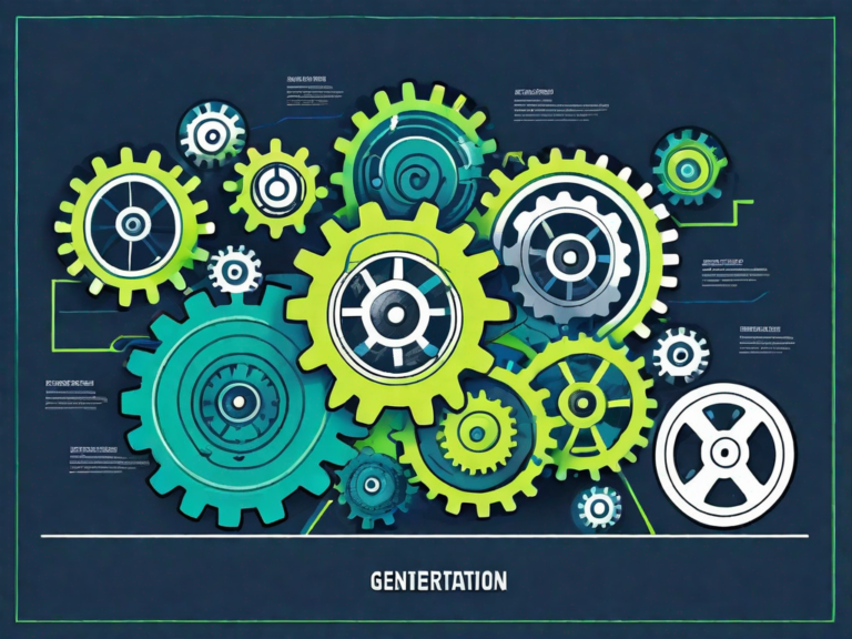 Rev Up Your Sales Engine: Effective Strategies for Lead Generation 11 A powerful engine with various gears and parts labeled as different lead generation strategies