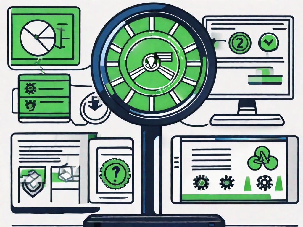 Dealer Appraisal Software: 5 Must-Have Features for Accurate Appraisals 1 A computer screen displaying a software interface with five distinct features such as a magnifying glass