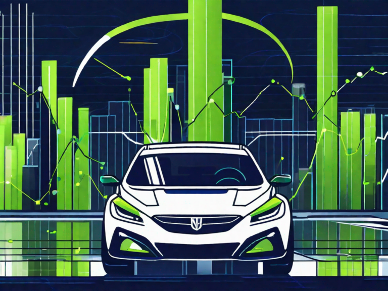 Turbocharge Your Sales: How Auto Dealer Sales Software Can Skyrocket Your Profits 7 A sleek car shooting up into the sky from a launch pad