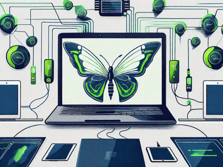 Used Auto Dealership Software: 5 Ways It Can Transform Your Business 8 A used auto dealership with various technology devices like computers and tablets