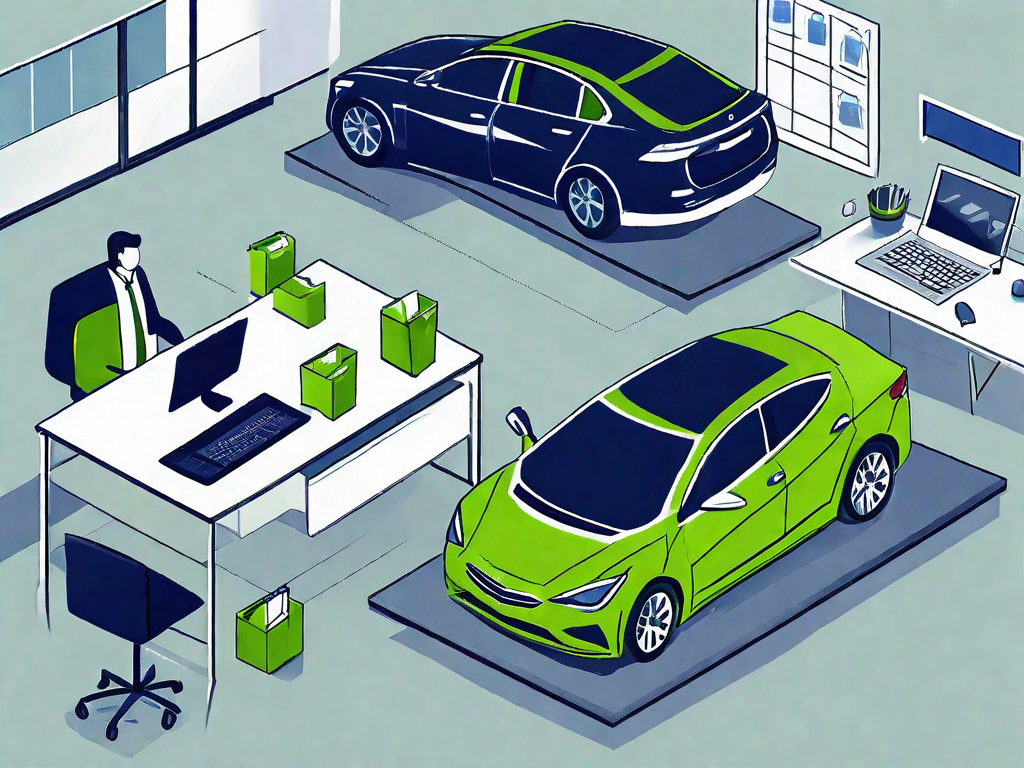 Role and Responsibilities of a Car Sales Manager 1 A car dealership lot with various types of cars